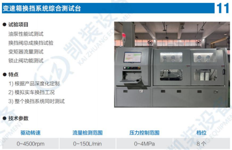 变速箱换挡系统综合测试台